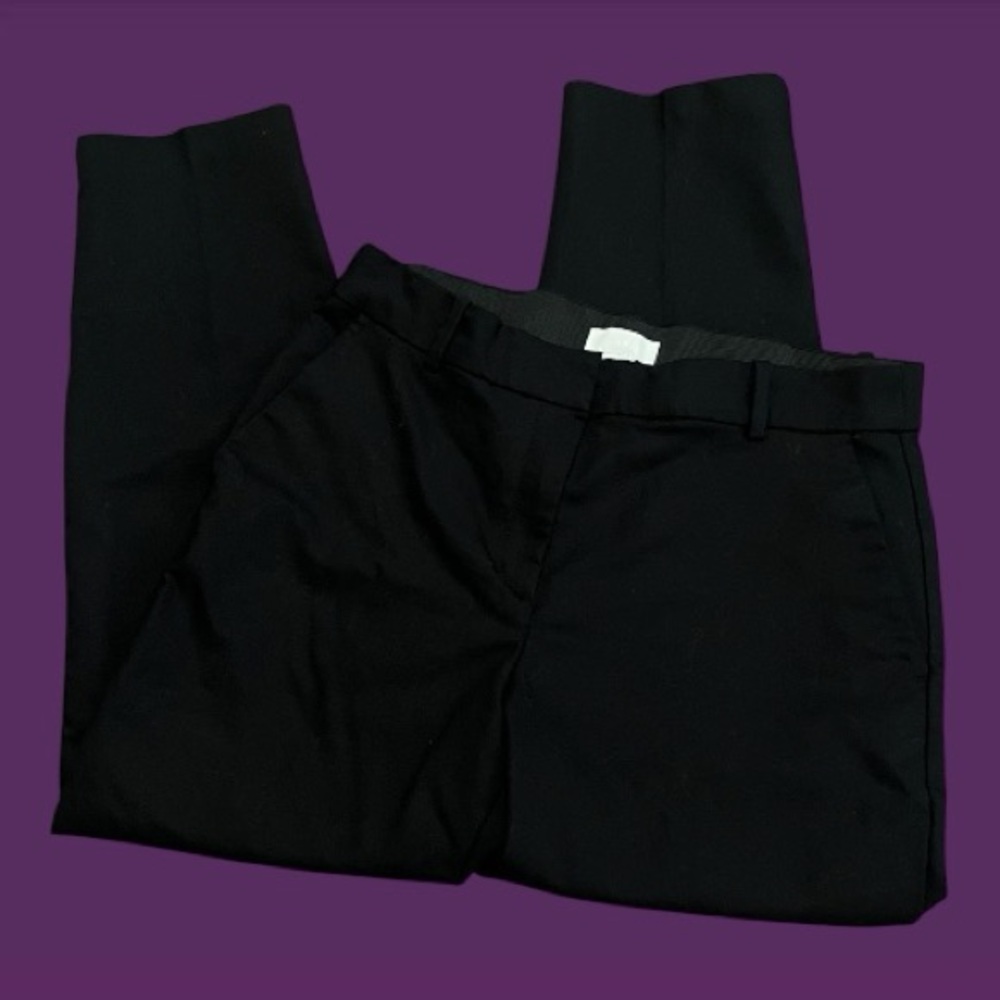 H&M black stretchy dress pants size women’s 10